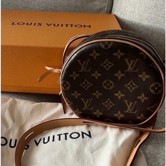 LOUIS VUITTON Boite Chapeau Souple PM Shoulder Bag M45578 Monogram WITH RECEIPT - Picture 3 of 9